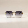 Square Rimless Fashion Sunglasses