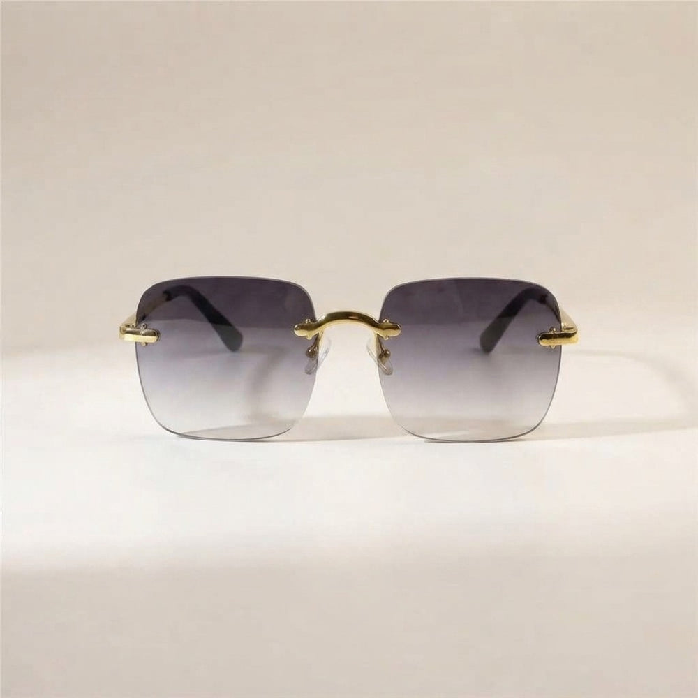Square Rimless Fashion Sunglasses