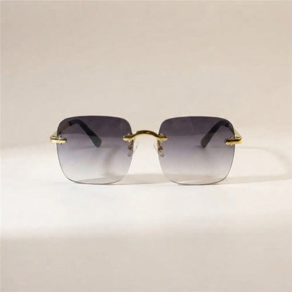 Square Rimless Fashion Sunglasses